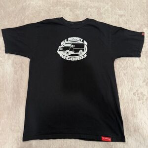 ALL MONEY RECORDS NIPSEY HUSTLE T-SHIRT BLACK/WHITE SZ L